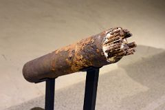 30 Reinforcing Tieback With 21 Steel Cables Enclosed In A Metal Pipe Was Drilled Into The Slurry Wall And Down Into Bedrock In Foundation Hall 911 Museum New York